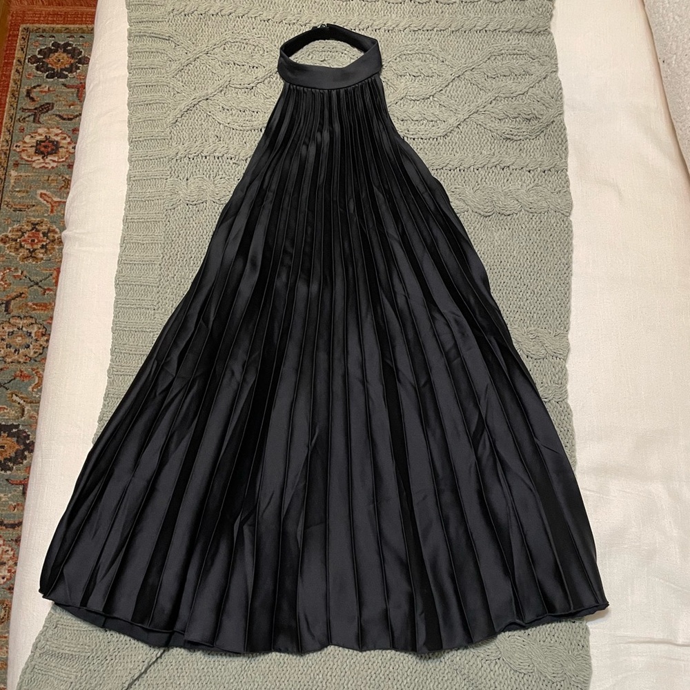 A&F Giselle Pleated Trapeze Mini Dress